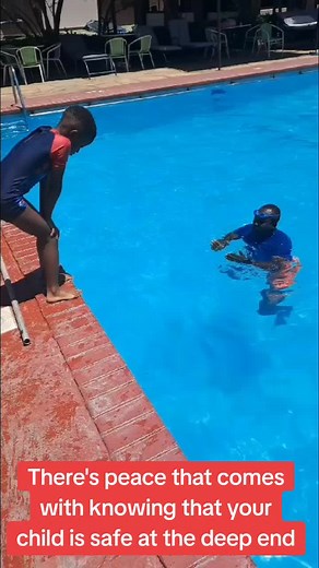 Deep end introduction ##learntoswim #deepend #swimminglessons