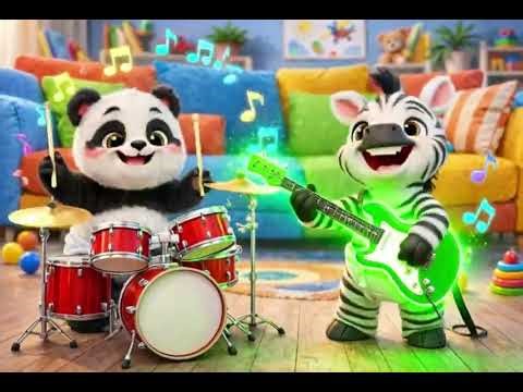 Panda Pandi ve Zebra Zibi Konser Macerası 🐼🦓 | Eğlenceli Çocuk Animasyonu | 3 Dakikalık Komik Hikaye