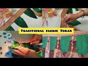 Traditional Fabric Toran| DIY Leaf Toran Making At Home| Sonali's DIY
