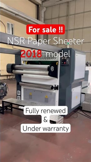 FOR SALE - 2018 Paper Sheeter Machine #machine #converting #sheeter #packaging
