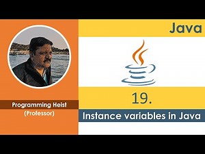 #019 Instance variables in Java