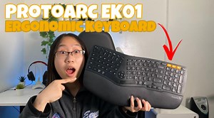 Watch ProtoArc EK01 Backlit Wireless Ergonomic Keyboard on Amazon Live