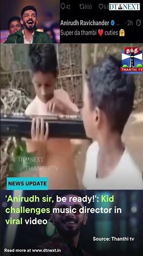 'Anirudh sir, be ready!': Kid challenges music director in viral video