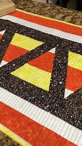 Table Runner, Halloween Table Runner, Quilted Halloween Table Runner, Candy Corn Table Runner - Etsy