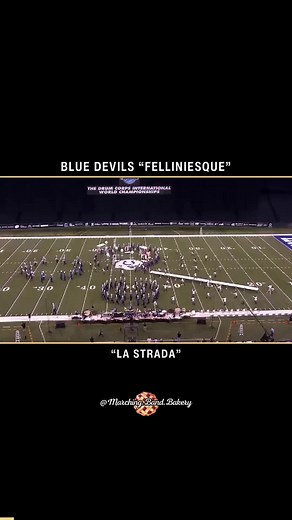 The highest scoring show in DCI history… the Blue Devils 2014 production “Felliniesque” opens with a grand trumpet feature based off of “La Strada” - Blue Devils 2014 “Felliniesque” - 1st: 99.650 - - #drumcorpsinternational #bluedevils #concordbluedevils #bluedevils2014 #bd2014 #dci2014 #dci #felliniesque #lastrada #trumpet #brass