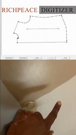 🔆 Richpeace Digitizer in Action for Pattern Making! #cad