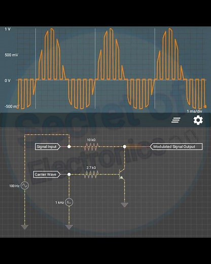 Pulse Amplitude Modulation Using Transistor