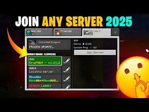 JOIN RANDOM SERVER IN MINECRAFT 🔥JOIN ANY SERVER IN 2025