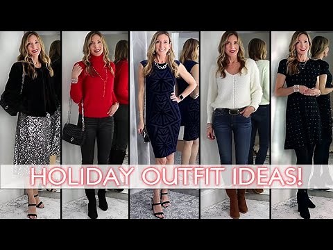 Winter Holiday Outfit Ideas! Casual to Party Looks Fun + Festive!