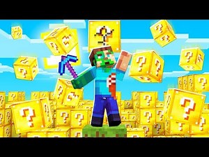 MINECRAFT But We Open A LUCKY BLOCK Every Second..