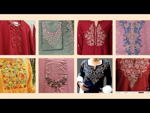 Beautiful embroidered neck designs for your dresses.