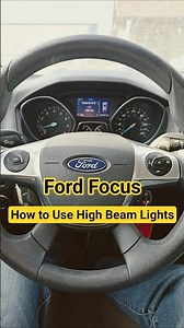 How to Turn ON / OFF High Beam Lights on Ford Focus (2011 - 2018) #ford #cars