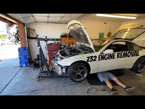 How to remove engine on your 300zx twin turbo… AGAIN!!