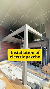10K views · 78 reactions | Install an electric gazebo. #customgate #gazebo #awing #Sunroom #housegate #aluminumgates #gate #fyp #foryou #foryoupage #viral #Motorizedpergola #LouveredRoofs #StayDry #StayCool #HurricaneResistant #Strong #Durable #highquality #Customization #BreslowHomeDesign #OutdoorLiving #UpgradeYourSpace #belmondhotelcipriani #garden #anthurium #grapevines #pink #stripes #venice | Chinawindoors | Facebook