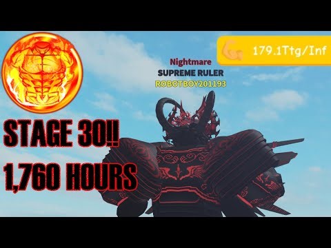 I Finally got STAGE 30 in Lifting Simulator! 1,760 Hours