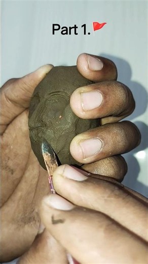 part 1 : Shivaji Maharaj Small Iodal Making With Clay #shorts #foryou #shiva