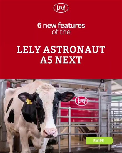 What's new with the Lely A5 Next? It's a next-level upgrade for your farm, packed with new features designed to boost efficiency and cow comfort. ✅AOS-2 Operating System: A completely new operating system that provides heightened resilience, adaptability, and digital protection, making you ready for future developments. ✅Teat Detection System 2 : An improved system combining a laser with new camera technology for faster teat detection, udder movement, and improved attachment. ✅Automatic Milk Fil