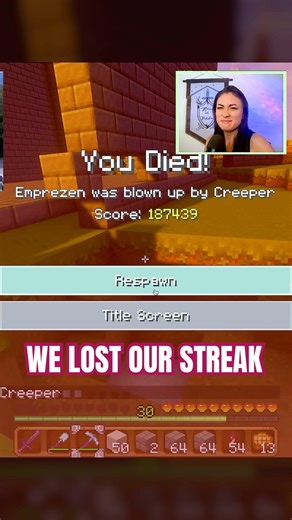 Where did he even come from?? #minecraftsurvival