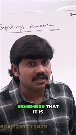 SafeVarArg Annotation: Understand Purpose & Enhancements #shorts