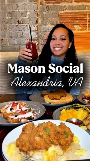 NEW & BEST Brunch in Alexandria VA 👀 | Mason Social Sunday DJ Brunch + $22 Mimosas