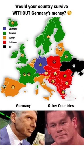 European Countries Ranked by Dependence on Germany 💰 #Europe #EUEconomy #Geopolitics
