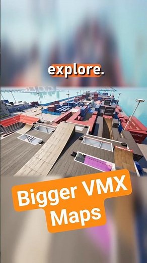 We made our VR BMX game maps WAY bigger. #quest3 #quest2 #vmxgame #vrgaming #bmxstreets