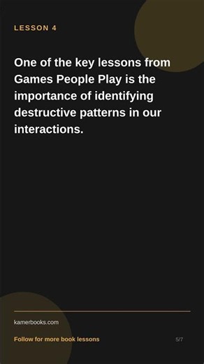 6 Key Lessons from Games People Play by Eric Berne #Shorts