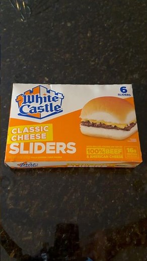 White Castle Classic Cheese Sliders 🍔 100% Beef Cheeseburgers #whitecastle #sliders