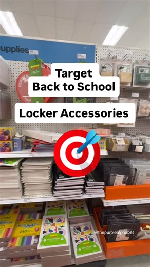 Christina /The Purple Alphabet - Learning, Play Ideas, Sensory on Instagram: "Target has locker accessories in the back to school section. These are a fun way to personalize your locker with magnetic mirrors, pencil cups and magnets. #LockerGoals #TargetFinds #BackToSchool2025 #ULockerStyle #UBrands #LockerDecor #LockerAccessories #TargetBackToSchool #SchoolSupplies #BackToSchoolStyle #LockerVibes #TargetHaul #MiddleSchoolStyle #HighSchoolStyle #organizedandcute"