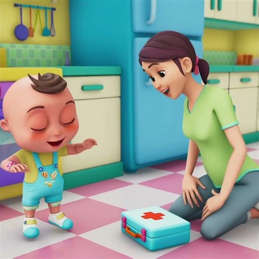 Where does the Band-Aid go? 🤔🩹 #KidsCartoon #LearningIsFun #BabyShorts #shorts