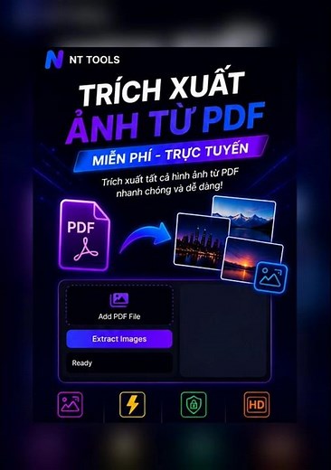 Trích Xuất Ảnh Từ PDF Miễn Phí 🔥 Lưu Ảnh Chất Lượng Cao Cực Nhanh