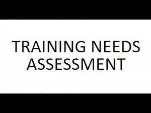 3. TRAINING NEEDS ANALYSIS
