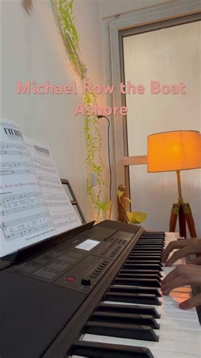 🎵Michael Row The Boat Ashore 🎵Alfred level 1 #keyboard #music #alfred