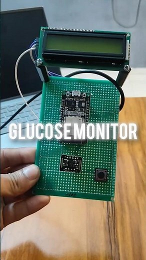 Web Based Iot Project Non-invasive Glucose Monitor #arduino#ipt#shorts#glucosemonitor#sugar#project