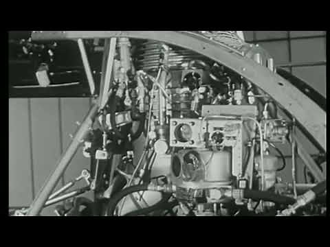Helicopter Sikorsky H-19 Chickasaw (radial engine, gear box, rotor blade system 1950)