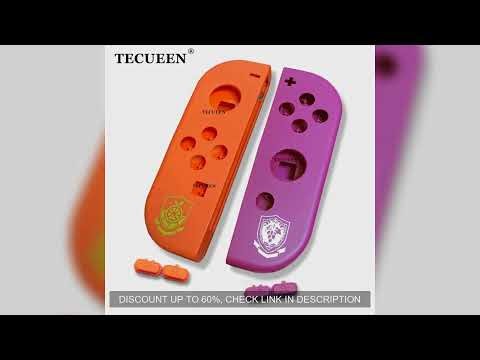 For PM Scarlet Violet Edition Replacement Shell for Nintendo Switch OLED Joy-Con Repair DIY Parts Ho