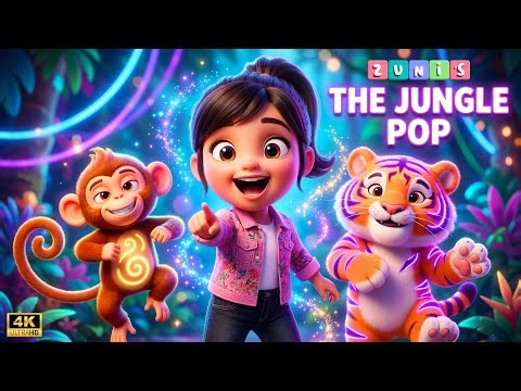The Jungle Pop Song | Wild Animals + Freeze Dance for Kids | Zuni World Nursery Rhymes
