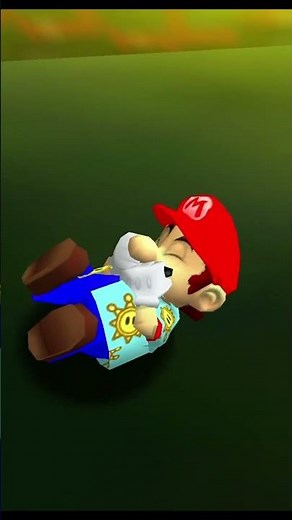 🌞Sunshine Mario Toxic Gas in SM64 #supermario #sm64 #mario #shorts #funny #speedrunner #memes