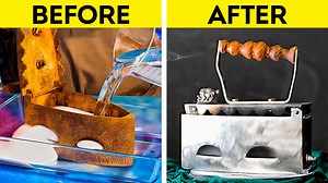 Simple ways to restore old rusty objects | 5-Minute Crafts UK