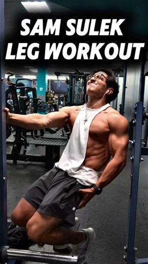 Sam Sulek Leg Workout💀my fitness app in my bio #bernardorebeil