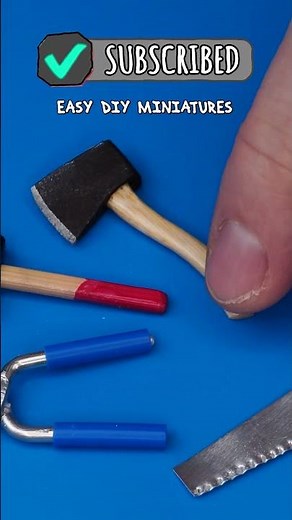 I Made a WORKSHOP for my Doll! 🛠️ DIY Miniature Tools for Barbie #minibrands #dollhouse