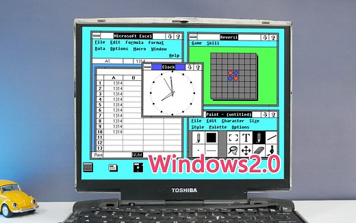 体验Windows2.0，觉醒中的窗口化！