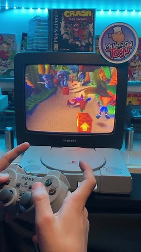 11K views · 286 reactions | Ooga-booga! Isn’t Crash Bandicoot the best platform game on the original PlayStation!? #Nostalgia #90s #00s #2000s #2k #childhood #memories #vintage #retro #retrogaming #sony #playstation #ps1 #psone #ps #psp #psx #crashbandicoot | My Very Old Toys | Facebook