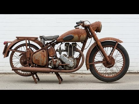 Full RESTORATION 65 Years Old Destroyed UK Motorcycle