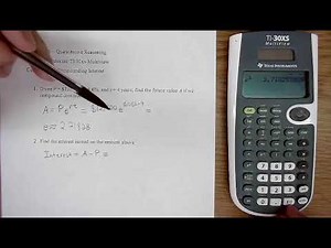 Continuously Compounding Interest TI 30XS Multiview -- MATH 125 Calculator Tutorials