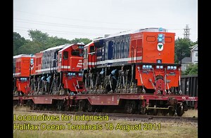 EMD locomotives exported through Port of Halifax 1999 to 2012