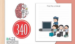 Brain Test Level 340 (NEW) Find the criminal Answer