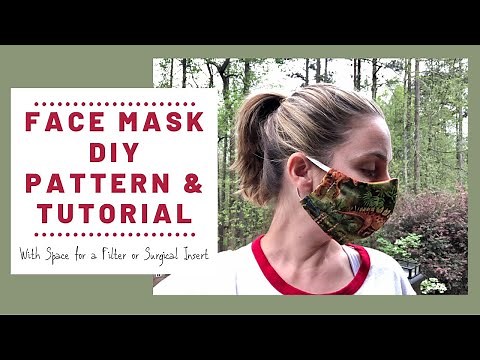 Hospital Face Mask Pattern and Sewing Tutorial - WITH POCKET FOR FILTER