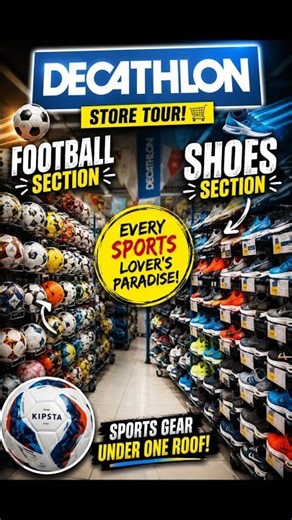 Decathlon Store Tour ⚽👟 Football & Shoes Section #shorts #decathlon