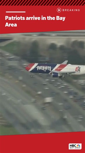 #BREAKING The Patriots arrived in the Bay Area for the Super Bowl Sunday afternoon. | NBC Bay Area